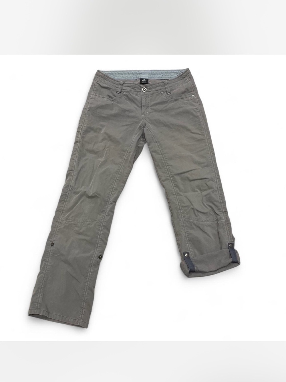 KÜHL Women's Gray Convertible Pants Roll-Cuff Capris Size 6 Short